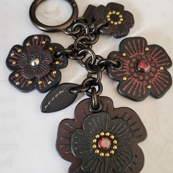 Coach Handbags - Coach Tea Rose Mix Bag Charm